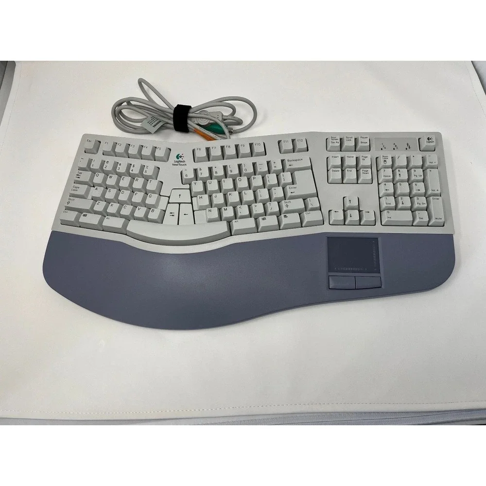 Logitech NewTouch Keyboard SK-6000L Y-SC4 PS/2 Ergonomic w/ Touchpad & Box Teste